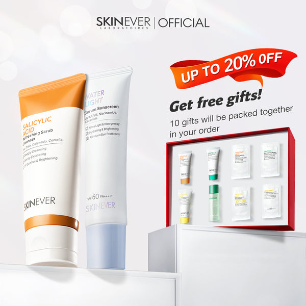 [Clear &amp; Radiant Sunscreen] Salicylic Refreshing Scrub Cleanser 75ml at Water Light Serum Sunscreen 30ml 