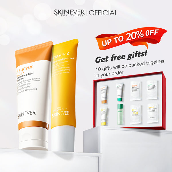 [VC Brightening &amp; Sunscreen 3-in-1 Care Set] Salicylic Refreshing Scrub Cleanser 75ml &amp; VITAMIN C Brightening Sunscreen 30ml 