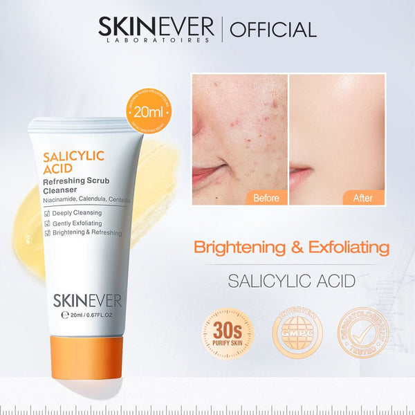 SKINEVER Salicylic Refreshing Scrub Cleanser - Travel Size - SKINEVER - 
