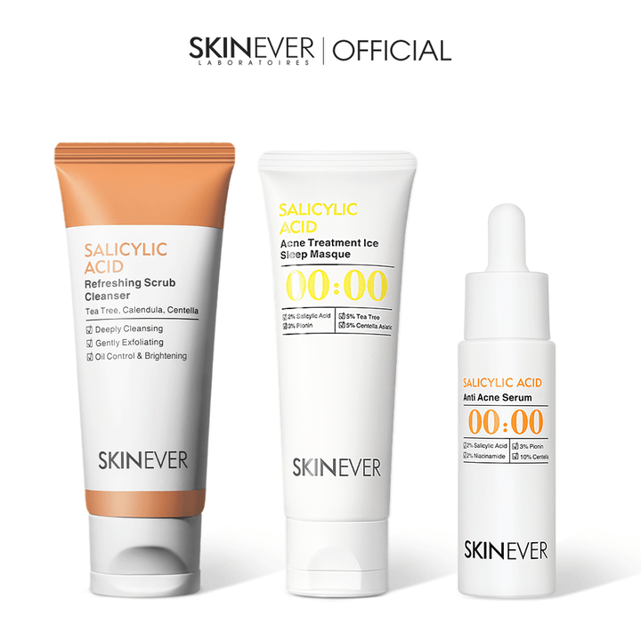 Triple Deep Acne Clearing Set - SKINEVER - 